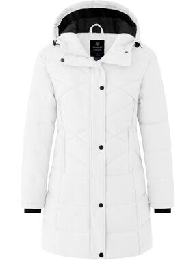 Cozy Women's Winter Waterproof Long Puffer Jacket | Warm Puffy Coat for Cold